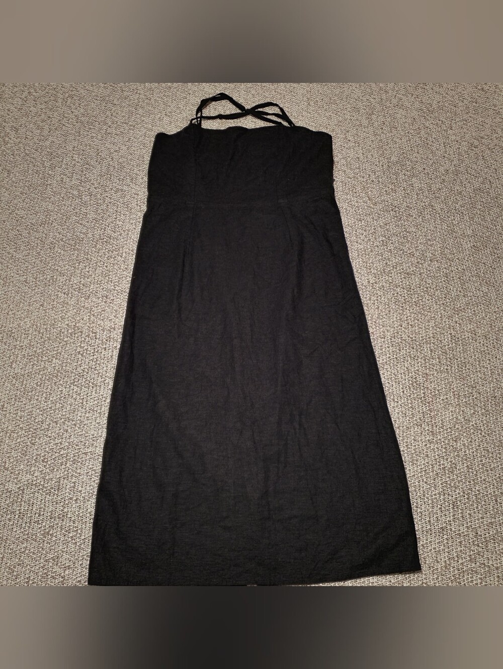 Target Black Strapless Maxi Dress with Thin Straps